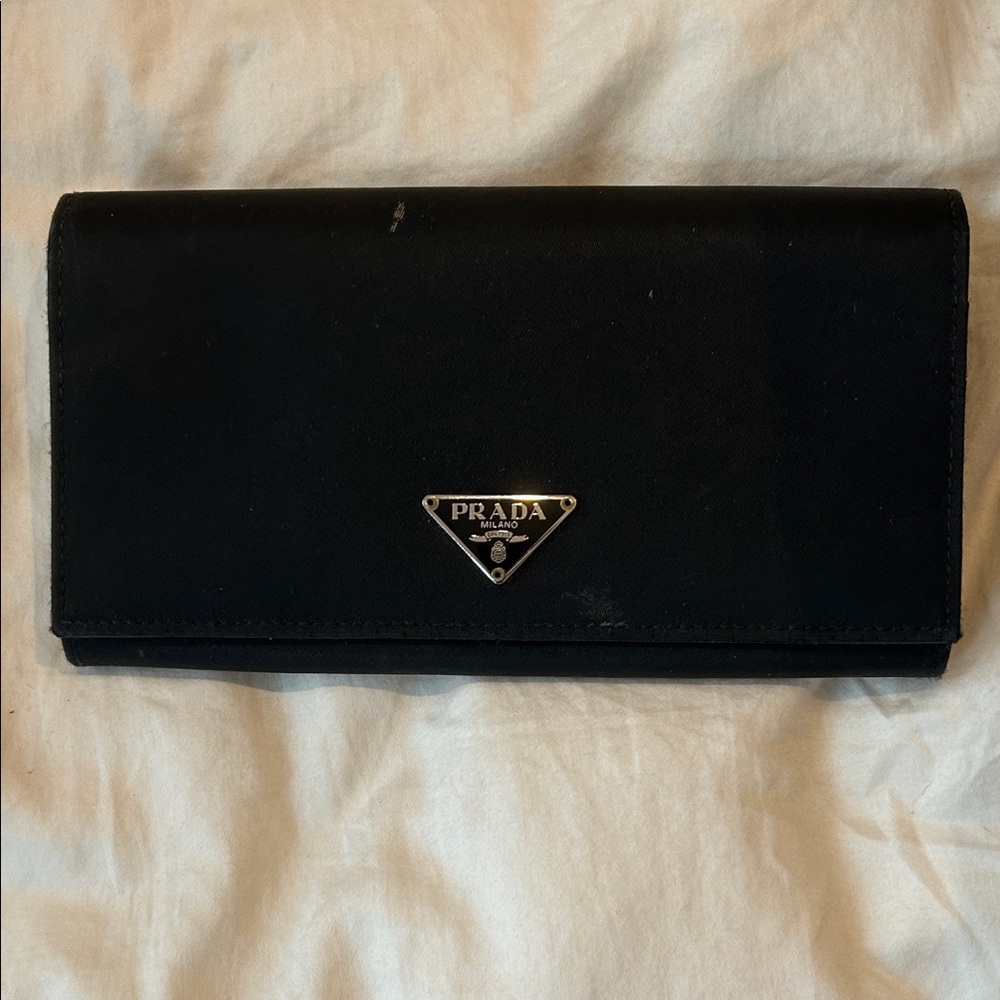 Prada Black Nylon Wallet